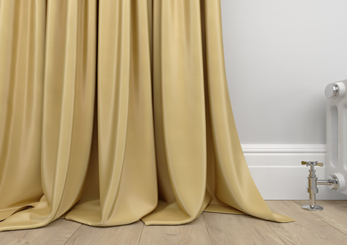 Akoya Faux Silk, Lustre Old Gold - Made to Measure Curtains - Image 6